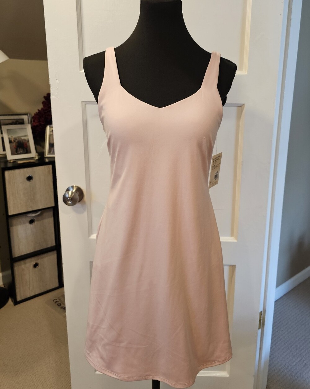Danskin Light Pink Athletic Dress With Built In Bra And Shorts